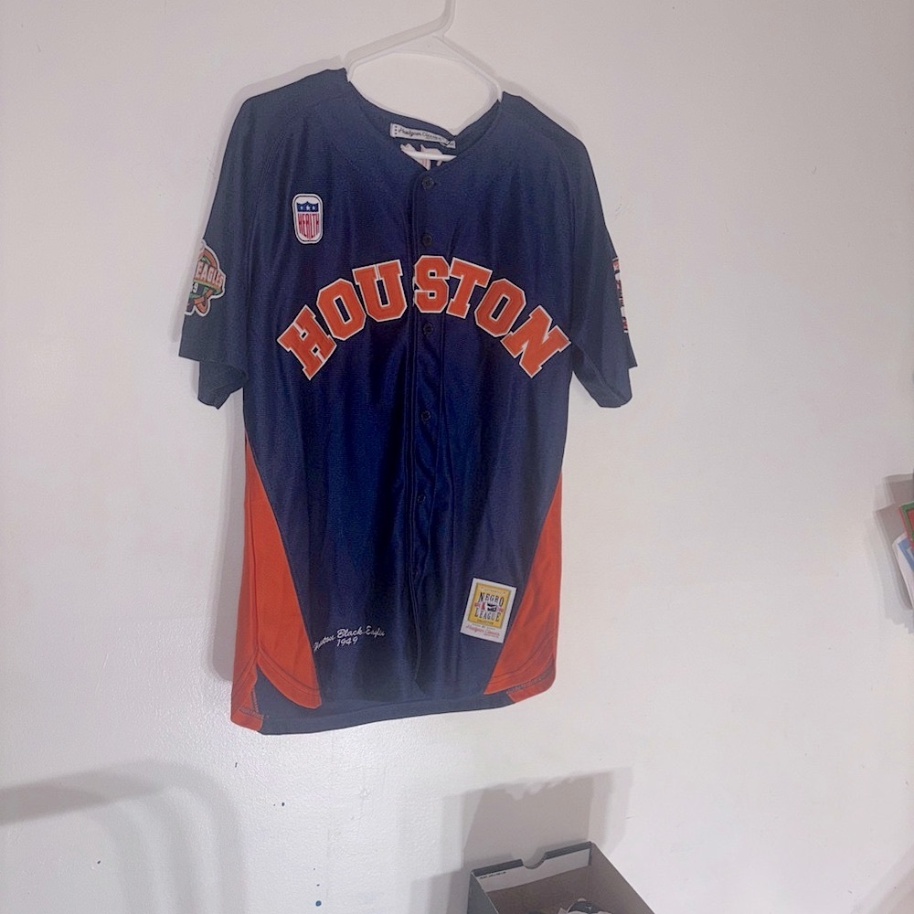 Houston Navy and Orange Men's Jersey